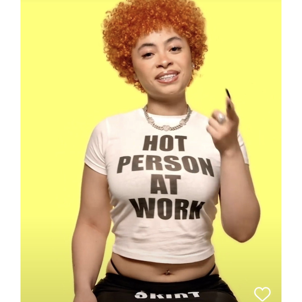 Hot Person At Work TShirt, Y2K Aesthetic Top 2000s Inspired Tee, Slogan Graphic T-Shirt , Gift For Her - 1.jpg