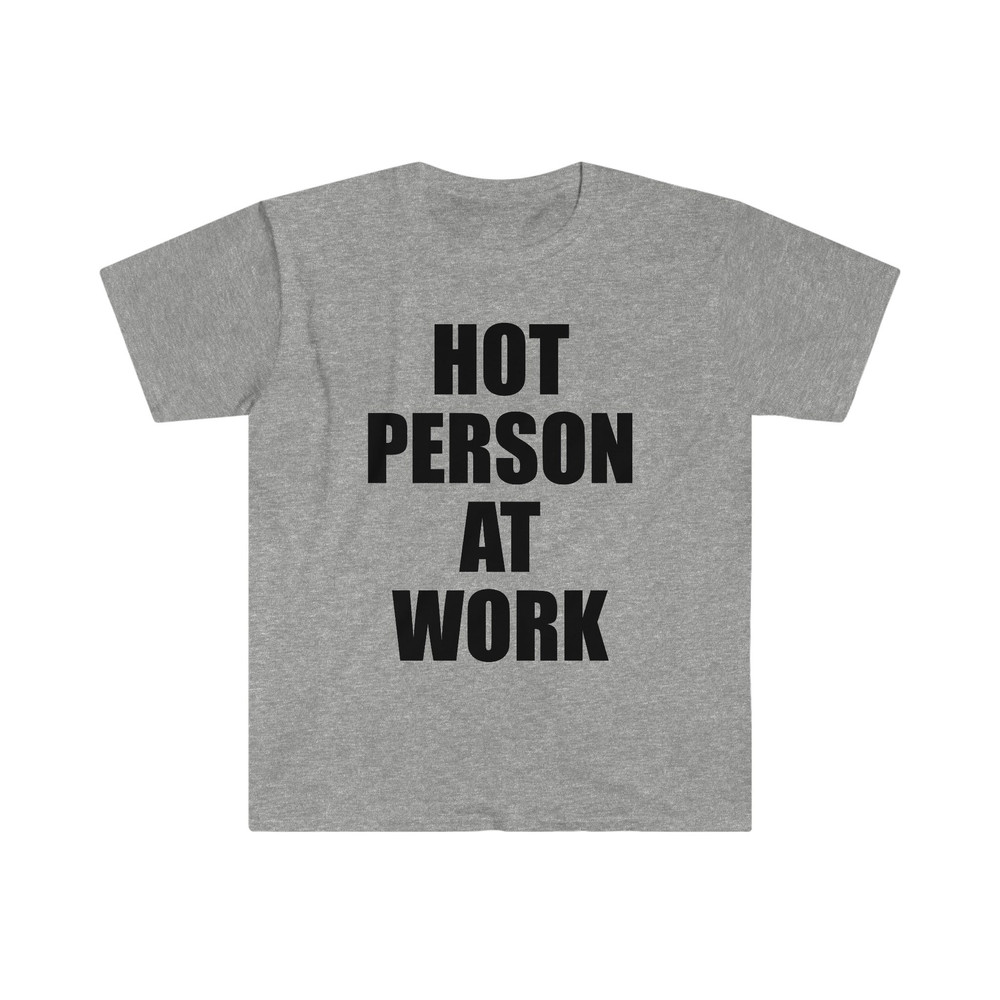 Hot Person At Work TShirt, Y2K Aesthetic Top 2000s Inspired Tee, Slogan Graphic T-Shirt , Gift For Her - 9.jpg