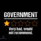Government Very Bad Would Not Recommend Funny Rating Stars Svg Rating Stars Svg