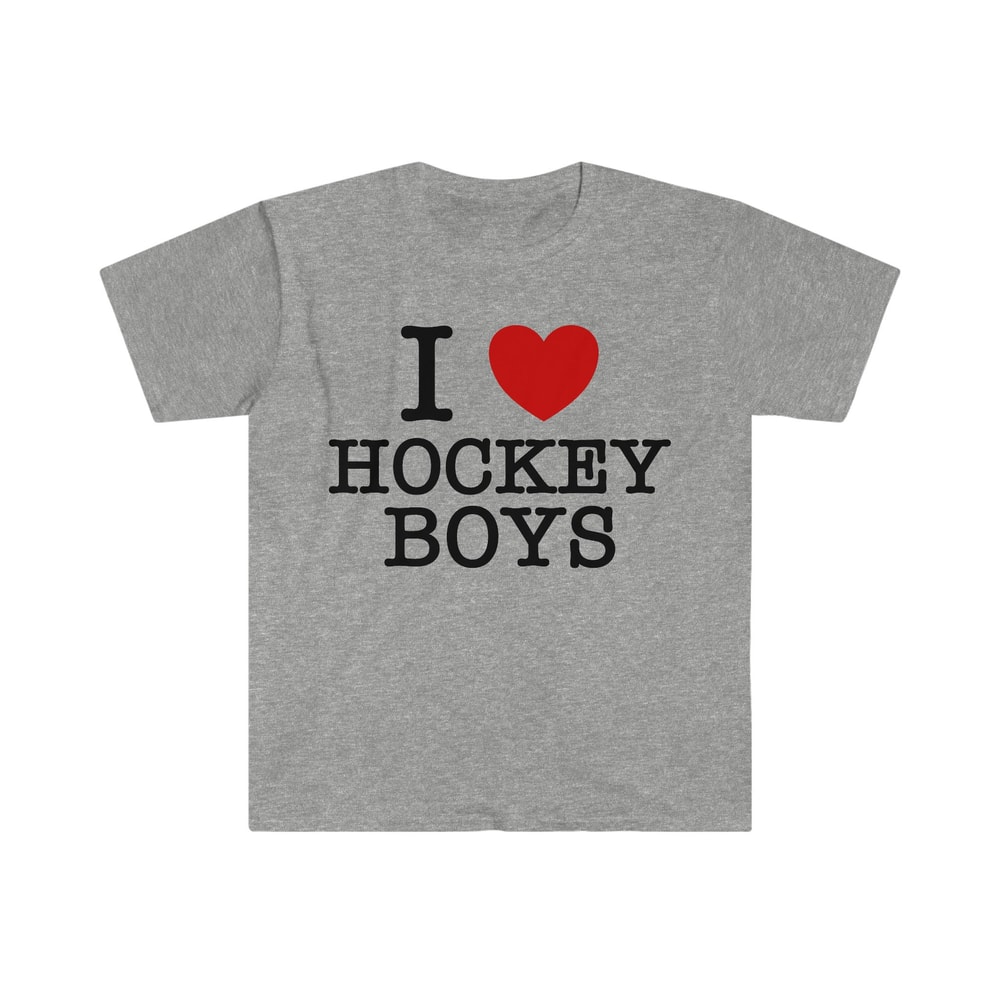 I Love Heart Hockey Boys Funny Meme T Shirt - 7.jpg