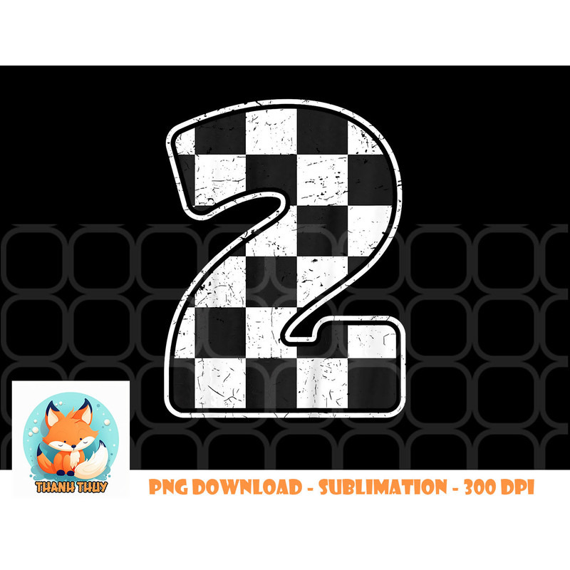 Kids Birthday Boy 2 Two Race Car 2nd Birthday Racing Car Flag png, digital download copy.jpg