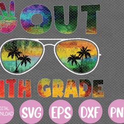 4th grade tie dye graduation last-day of school fourth grade svg, eps, png, dxf, digital download