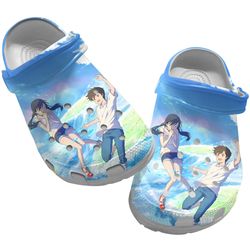 weathering with you clog shoes unisex, weathering with you crocs, anime crocs, anime sandals, anime clog shoes
