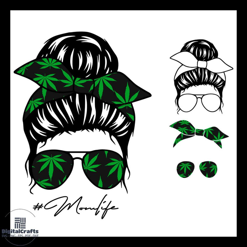 Moms Life Svg Messy Bun Svg Moms Life Svg Cannabis Svg Mom Skull Svg