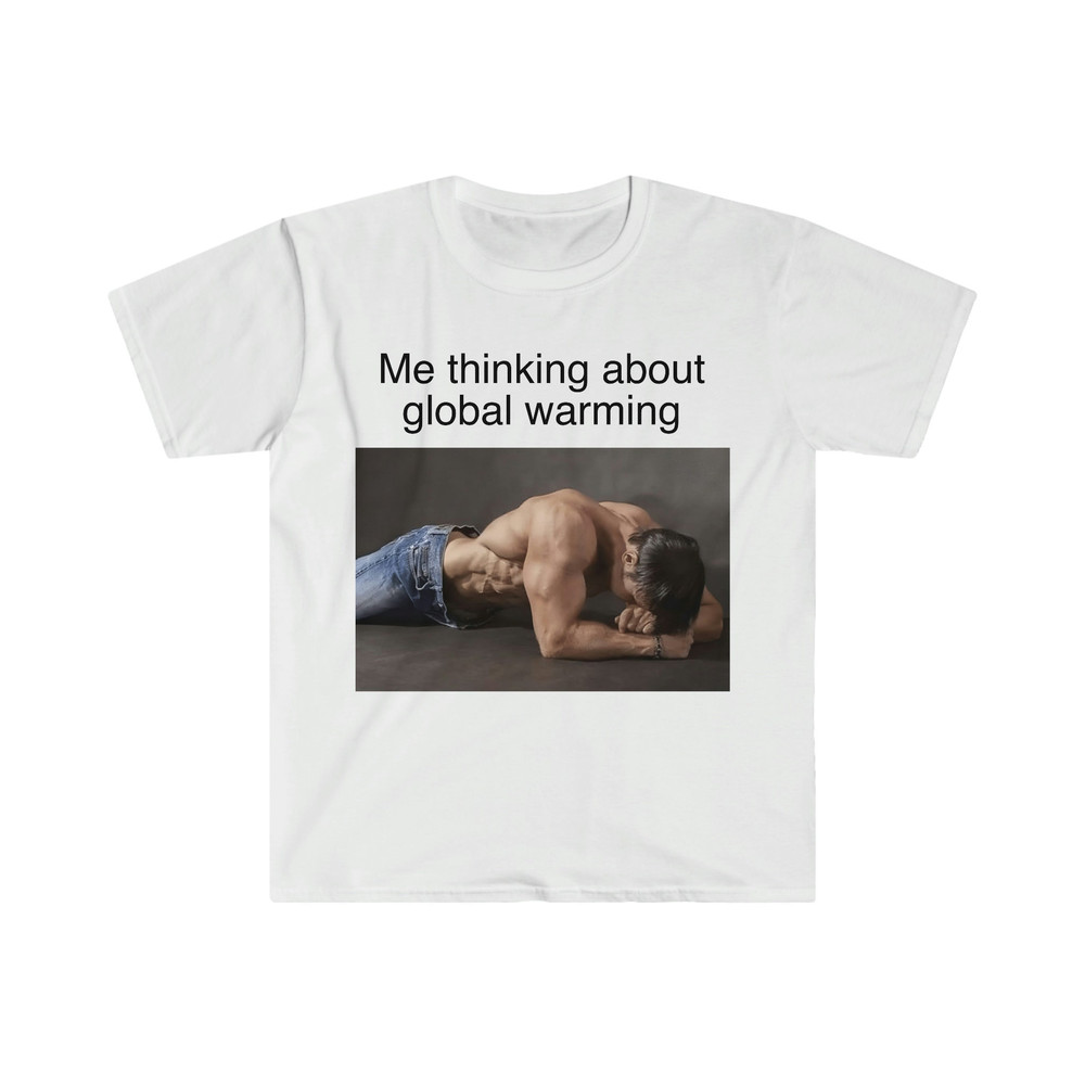 Me Thinking About Global Warming Funny Meme TShirt - 4.jpg