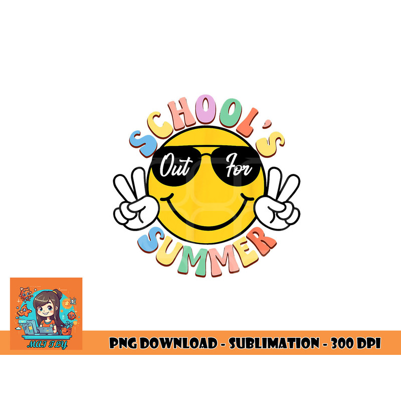 Last Day Of School Graduation Groovy Schools Out For Summer png, digital download copy.jpg