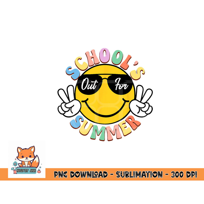Last Day Of School Graduation Groovy Schools Out For Summer png, digital download copy.jpg