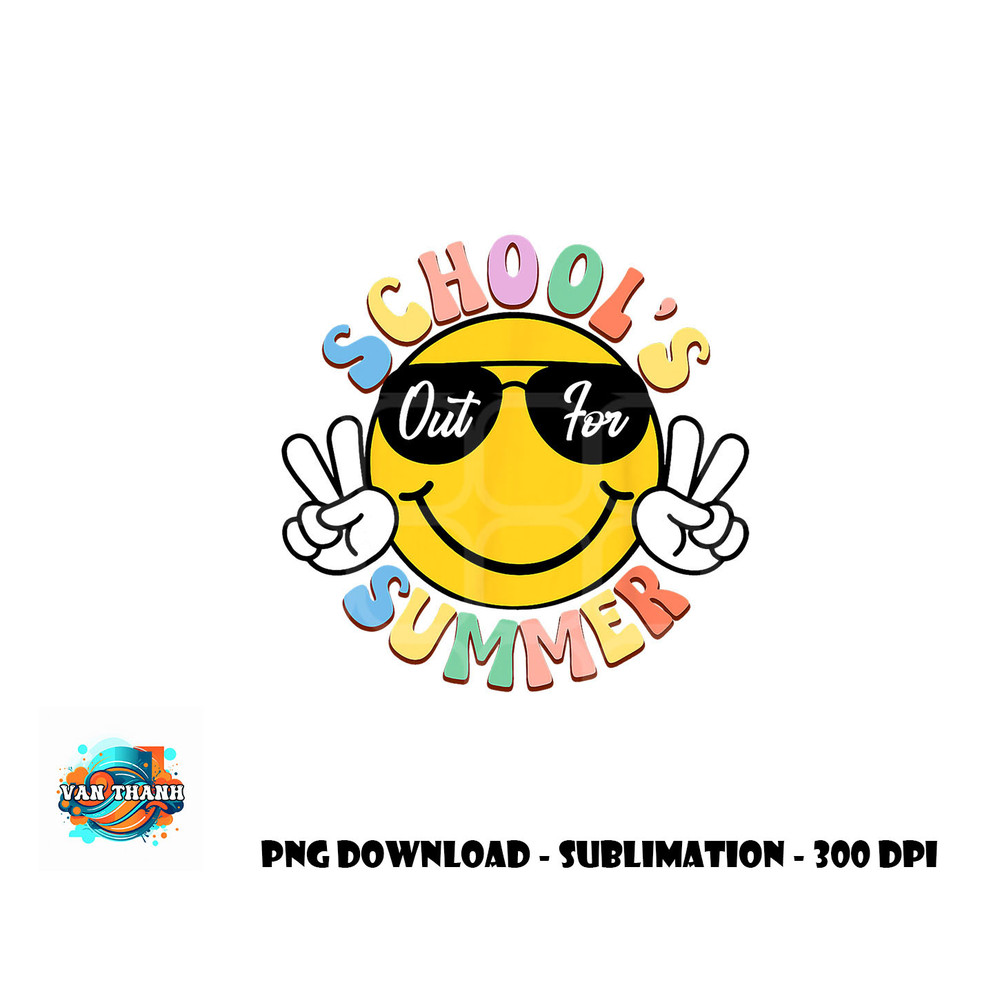 Last Day Of School Graduation Groovy Schools Out For Summer png, digital download copy.jpg