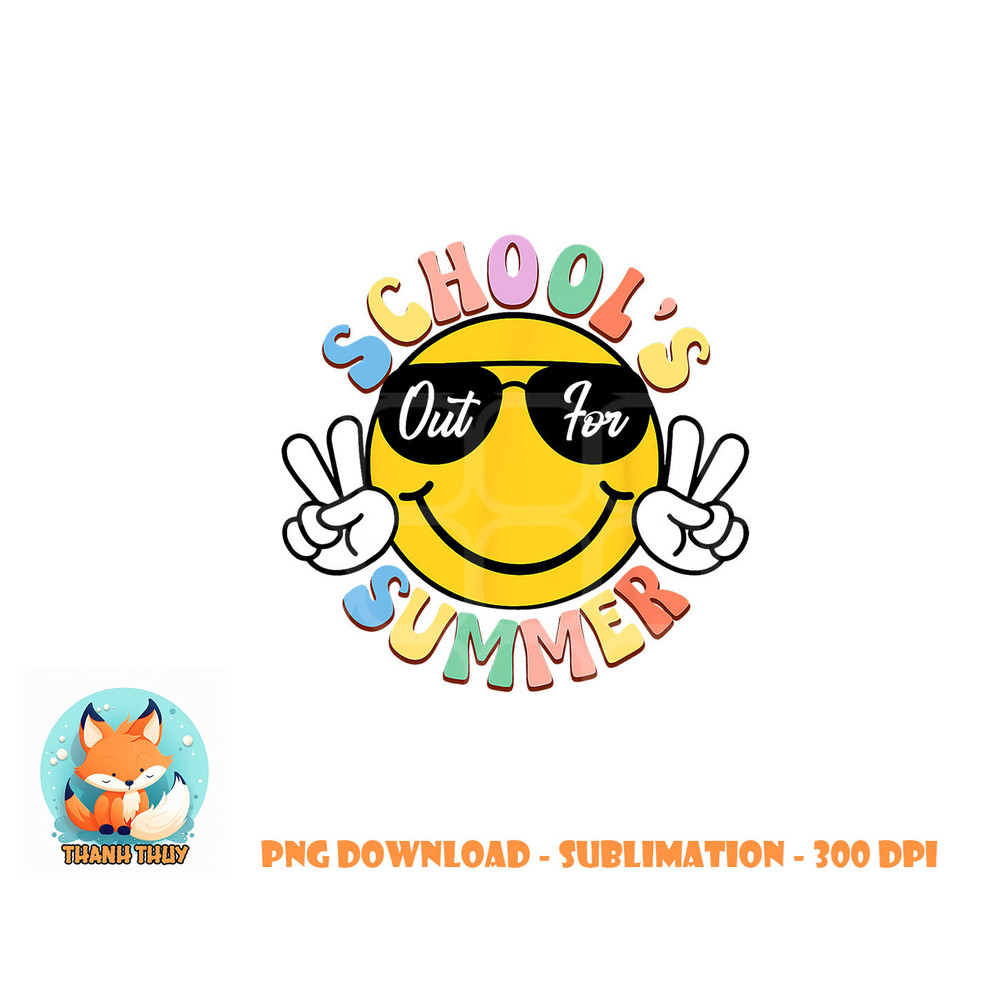 Last Day Of School Graduation Groovy Schools Out For Summer png, digital download copy.jpg
