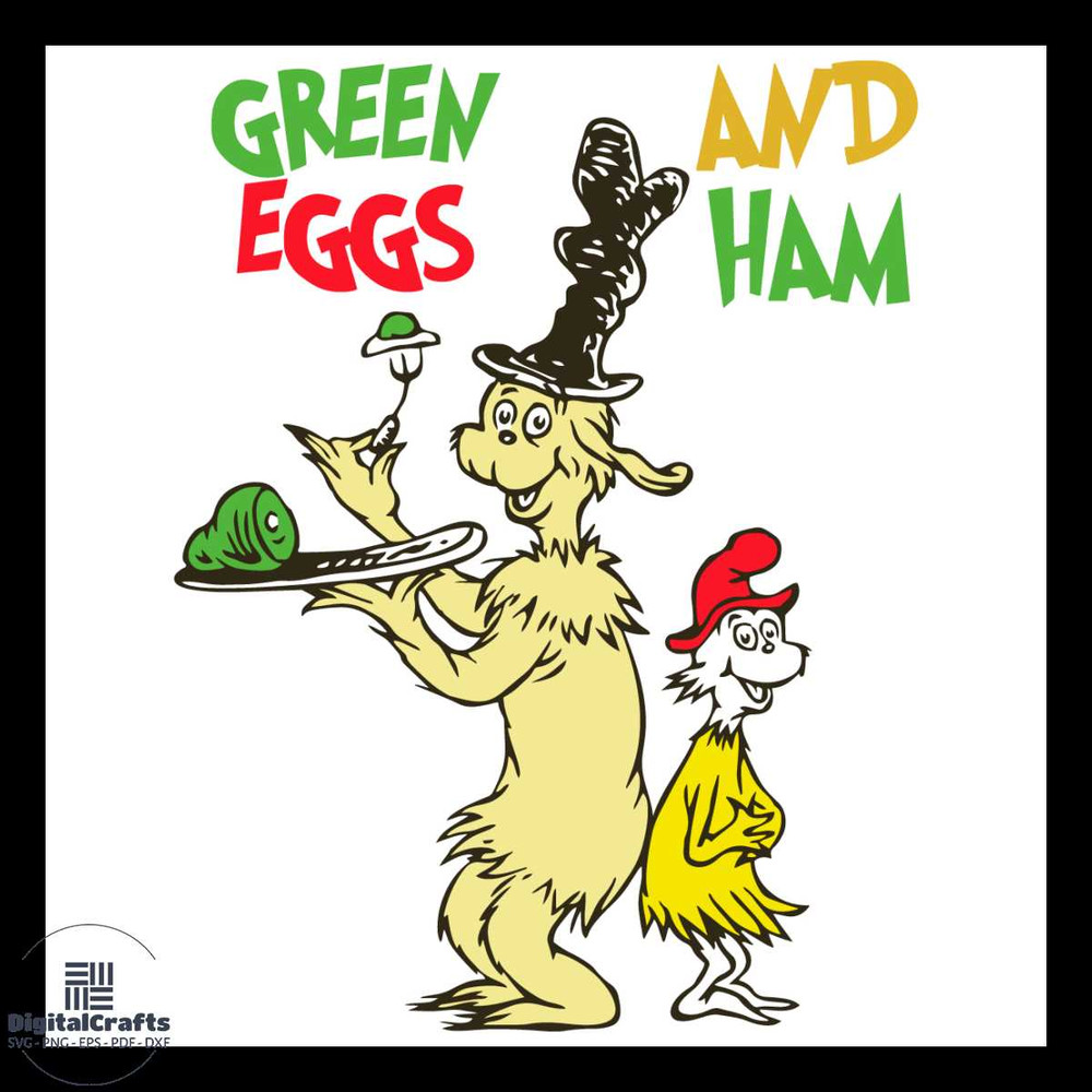 Dr Seuss Green Eggs And Ham Svg Reading Day Svg