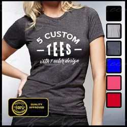 custom women tshirts - 5 custom tees, personalized t-shirts, customized apparel - personalized bridal shirts, customize