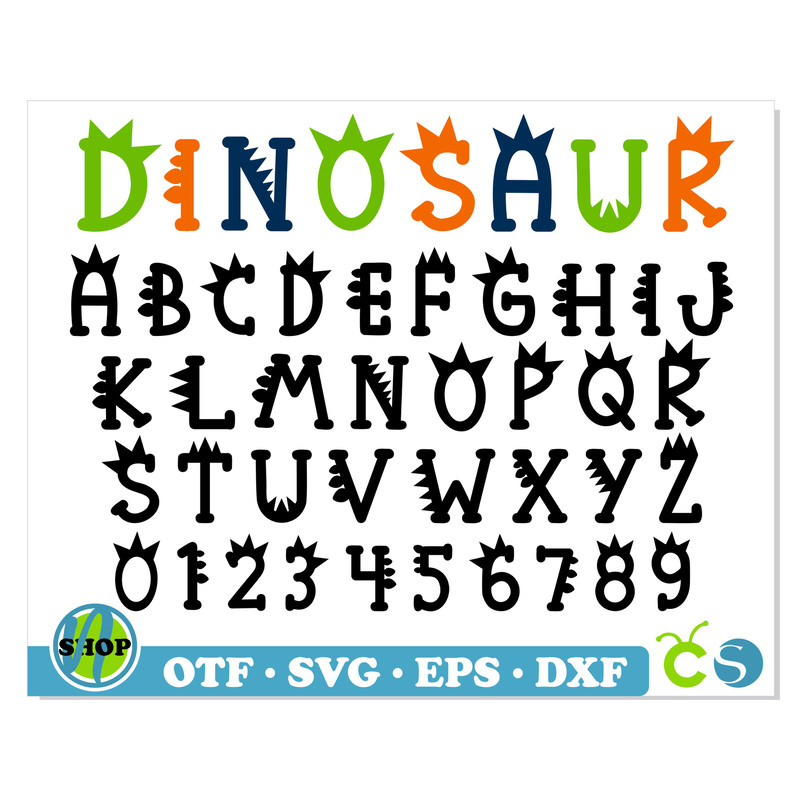 Dinosaur Font SVG 1.jpg