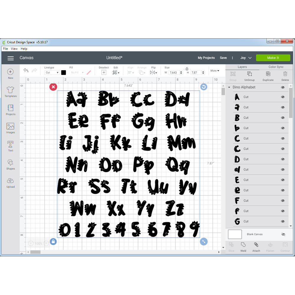 Dinosaur Font SVG 4.png