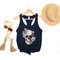 Bloom Skull Womens Tank, Sugar Skull Art Top Gift For Her, Floral Skull Print Boho Graphic Tee, Flower Skull Tank Top - 1.jpg