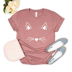 cat shirt, kitty kitten t shirt,tee,mens, womens ladies funny present i love cats animal lover t-shirt,whiskers face gir