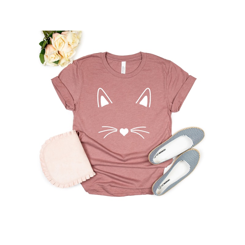 Cat Shirt, Kitty Kitten T Shirt,Tee,Mens, Womens Ladies Funny Present I Love Cats Animal Lover T-shirt,Whiskers Face Girlfriend Fashion Cute - 1.jpg