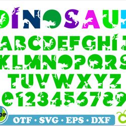 dinosaur font svg cricut, dinosaur font otf, baby font svg, dinosaur birthday svg, dinosaur letters svg cricut