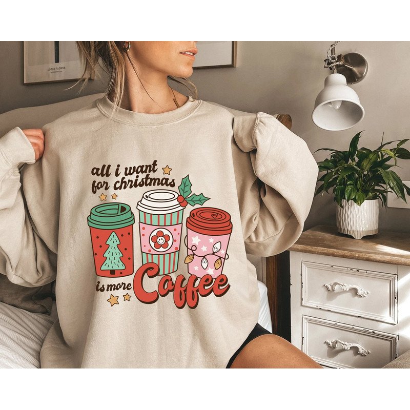 Christmas Crewneck Sweatshirt, Womens Cute Christmas Shirt, Winter Cozy Coffee Sweatshirt, Women Christmas Sweater, Funny Holiday Sweatshirt - 4.jpg