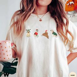 christmas dog shirt, christmas puppy shirt, christmas dog lover gift, christmas dog owner gift, dog mom shirt, holiday t