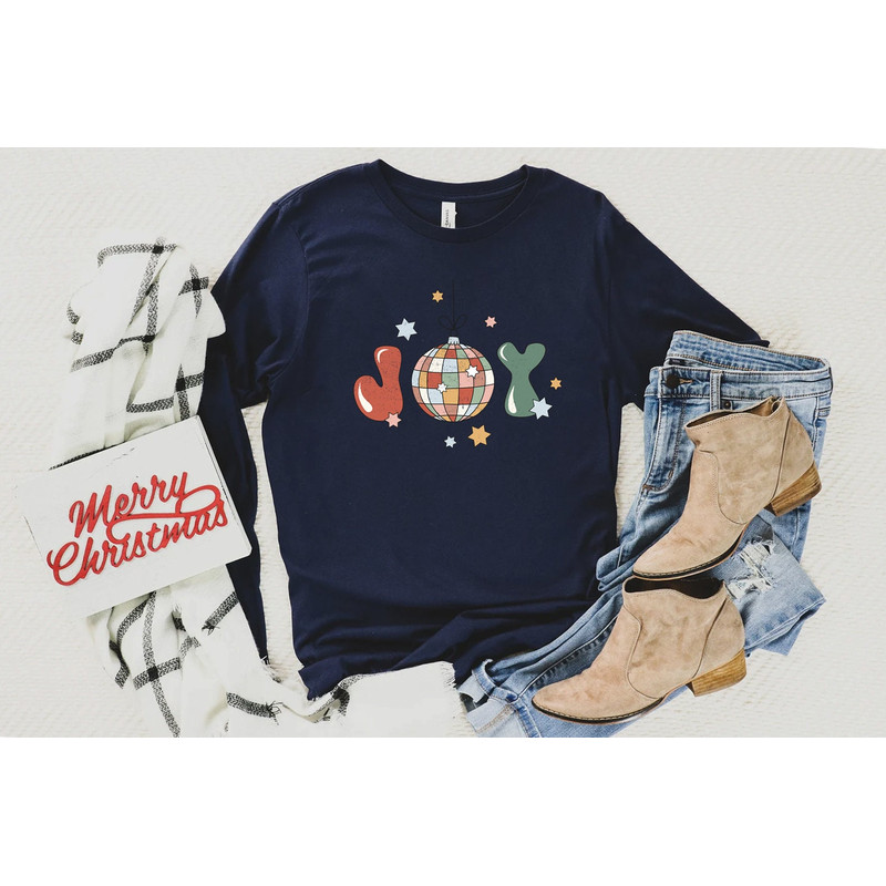 Christmas Long Sleeve Shirt, Holiday Sweatshirt, Joy Sweatshirt, Christmas Winter Sweatshirt, Womens Joy Shirt, Unisex Fit - 2.jpg