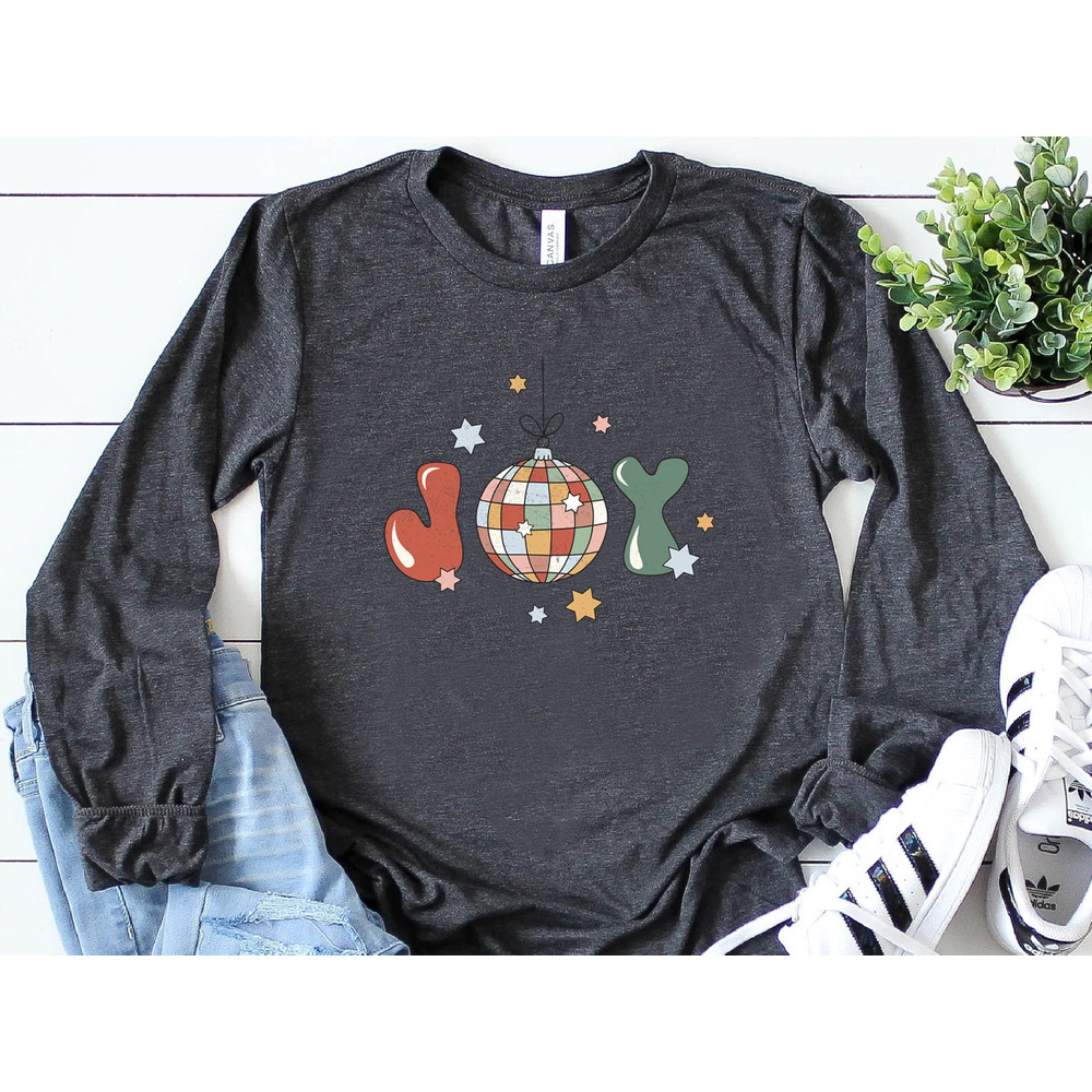 Christmas Long Sleeve Shirt, Holiday Sweatshirt, Joy Sweatshirt, Christmas Winter Sweatshirt, Womens Joy Shirt, Unisex Fit - 3.jpg