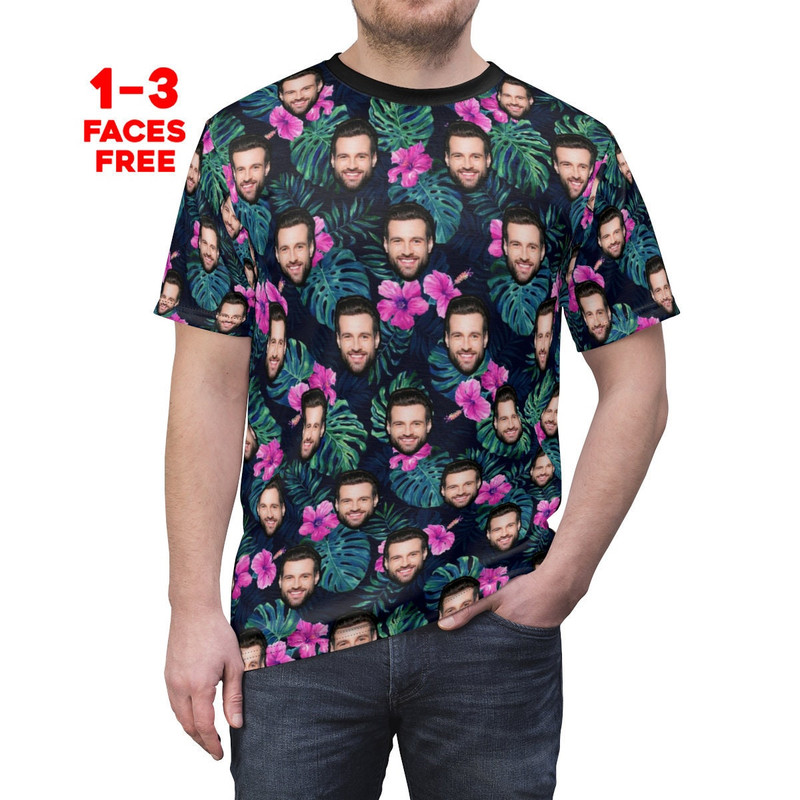 Crazy Face Unisex T-shirt, Personalized Face Shirt, Pet Dog Cat Best Friend Birthday, Girlfriend, Boyfriend Gift, Custom Gift Faces On Shirt - 1.jpg