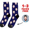Custom Face Socks, Space Custom Photo Socks, Face on Socks, Star Personalized Socks Space Picture Socks, Funny Gift For Fathers Day Her Him - 1.jpg