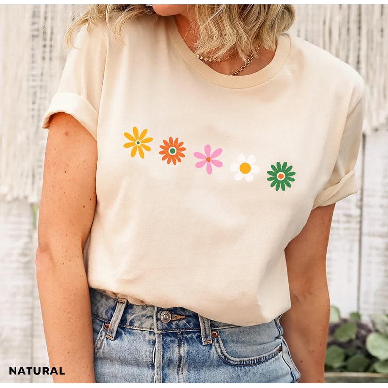 Daisy Women's Shirt, Wildflower Shirt, Spring Tee, Daisy Lover Shirt, Daisy Gift Shirt, Daisy Flower Tee, Vacation Gift Shirt,Mother Day Tee - 2.jpg