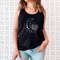 Floral Moon Tank, Moon Top T shirt, Moon Wildflower Tee, Moon Phases Tank, Moon Boho Tank, Astronomy Tee, Celestial Tank - 3.jpg