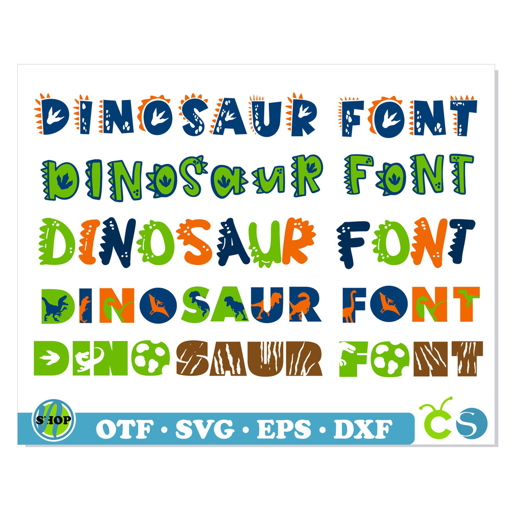 Dinosaur Font Bundle 1.jpg