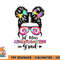 Lil Miss Kindergarten Grad Graduation Messy Bun Girls Kids png, digital download copy.jpg