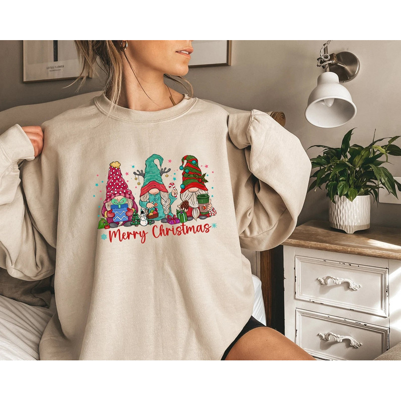 Gnome Sweatshirt, Hot Cocoa Gnome Sweater, Cute Gnomes Sweatshirt, Christmas Sweater, Funny Christmas Sweater, Christmas Gift - 2.jpg
