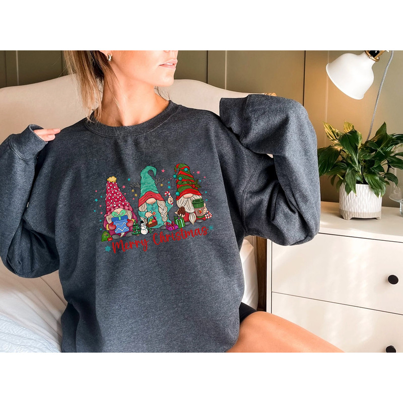 Gnome Sweatshirt, Hot Cocoa Gnome Sweater, Cute Gnomes Sweatshirt, Christmas Sweater, Funny Christmas Sweater, Christmas Gift - 4.jpg