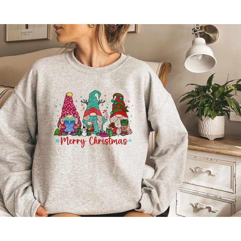 Gnome Sweatshirt, Hot Cocoa Gnome Sweater, Cute Gnomes Sweatshirt, Christmas Sweater, Funny Christmas Sweater, Christmas Gift - 6.jpg
