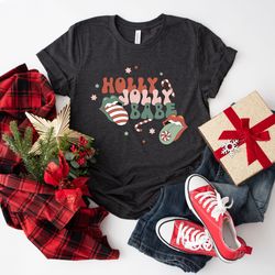holly jolly babe christmas shirt, christmas shirt, it is the most wonderful time of the year, matching family shirt, fam