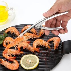 Premium Stainless Steel Shrimp Peeling Tool Shrimp Skin Shell Device Peeling Fish Pliers(US Customers)