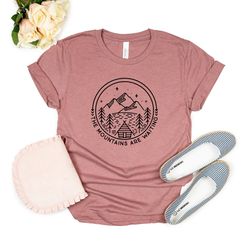 mountains tee t-shirt - camp shirt - hiking shirt - mountain shirt mountains shirt - camping shirt - nature shirt - moun