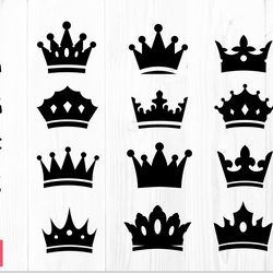 crown svg cricut vector cricut cutting file crown clipart crowns silhouette princess crown svg princess svg dxf png crow