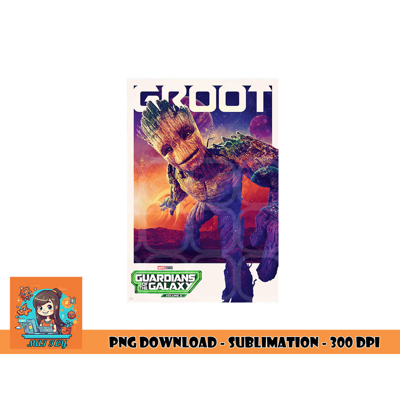 Marvel Guardians of the Galaxy Volume 3 Groot Poster png, digital download copy.jpg