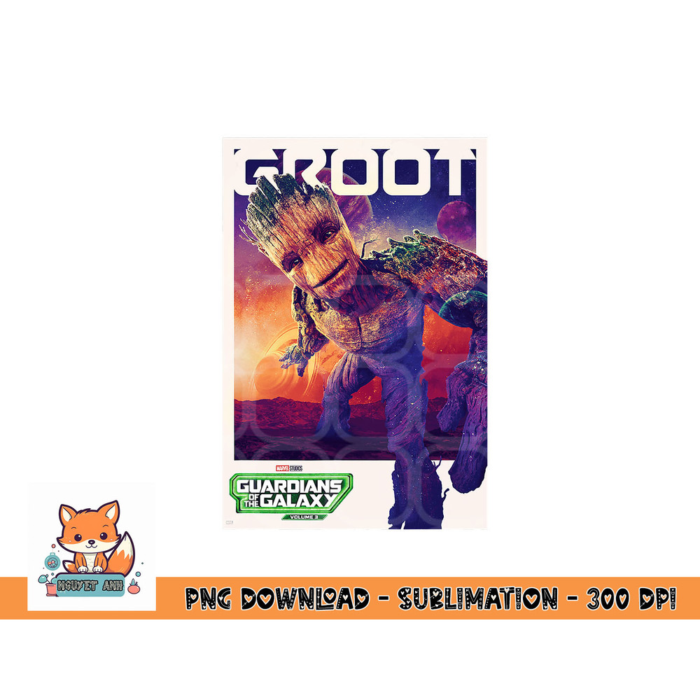 Marvel Guardians of the Galaxy Volume 3 Groot Poster png, digital download copy.jpg