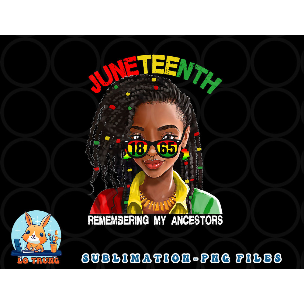Juneteenth Tshirt Women Loc d Hair Remebering My Ancestors png, digital download copy.jpg