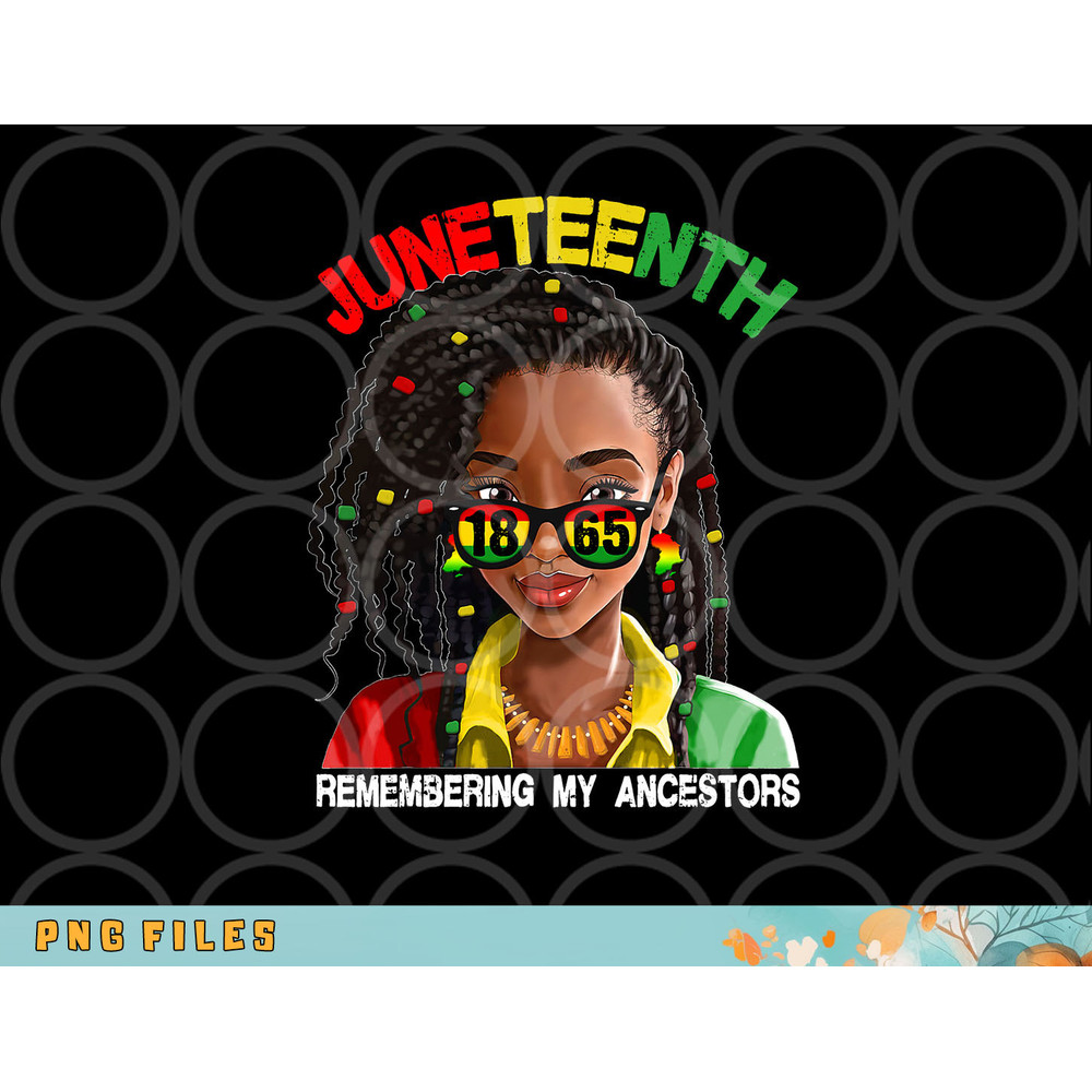Juneteenth Tshirt Women Loc d Hair Remebering My Ancestors png, digital download copy.jpg