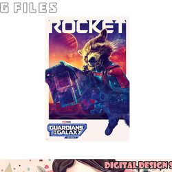 marvel guardians of the galaxy volume 3 rocket poster png, digital download copy