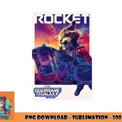 marvel guardians of the galaxy volume 3 rocket poster png, digital download copy
