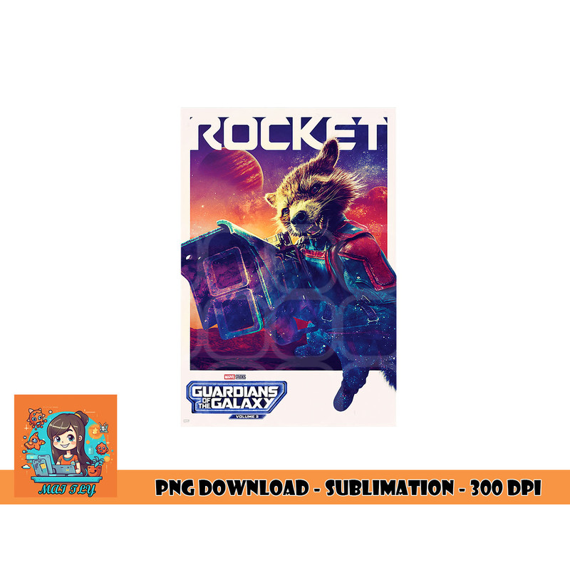 Marvel Guardians of the Galaxy Volume 3 Rocket Poster png, digital download copy.jpg