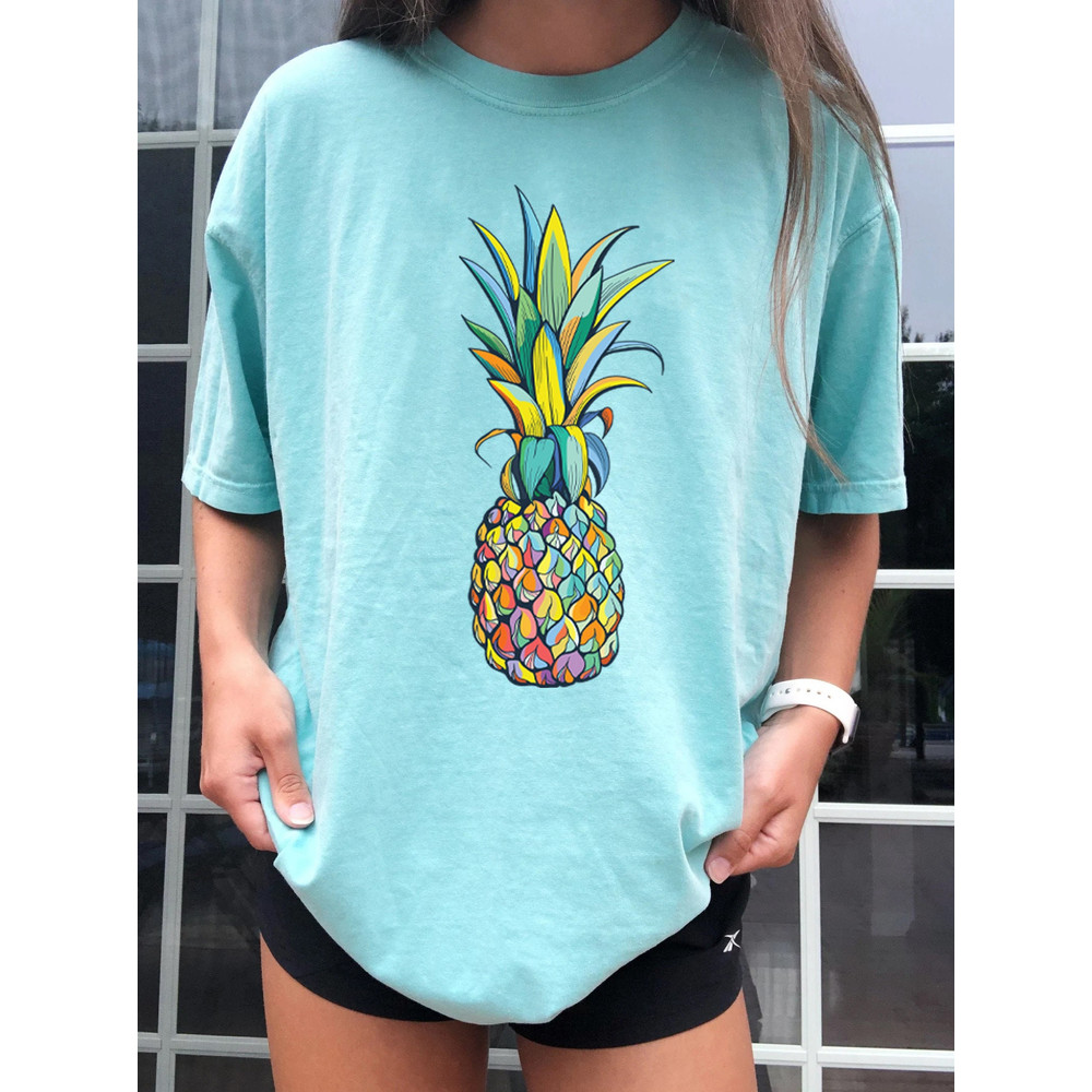 Pineapple Shirt, Women Graphic Tees, Foodie Shirt, Summer Shirt, Cute Pineapple T Shirt, Pineapple Lover, Gift for Her, Oversized - 3.jpg