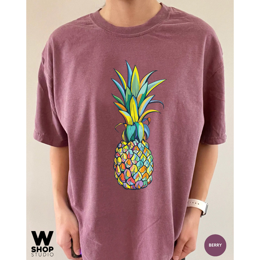 Pineapple Shirt, Women Graphic Tees, Foodie Shirt, Summer Shirt, Cute Pineapple T Shirt, Pineapple Lover, Gift for Her, Oversized - 7.jpg