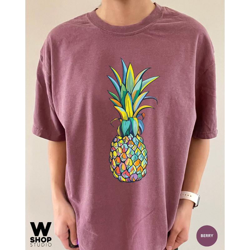 Pineapple Shirt, Women Graphic Tees, Foodie Shirt, Summer Shirt, Cute Pineapple T Shirt, Pineapple Lover, Gift for Her, Oversized - 7.jpg