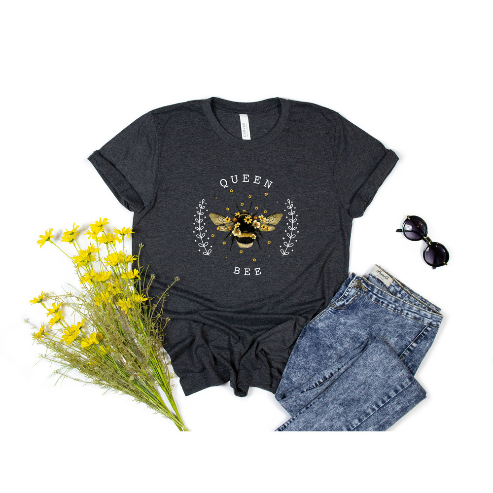 Queen Bee Shirt, Save The Bees, Bee Tshirt, Gift For Girlfriend, Girlfriend Gift, Gift For Her, Queen Bee Tee, Bee Lover, Bee Tee - 2.jpg