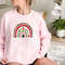 Rainbow Christmas Sweatshirt, Merry & Bright Shirt, Women Christmas Gift Idea, Trendy Christmas Rainbow Sweatshirt, Women Christmas Rainbow - 6.jpg